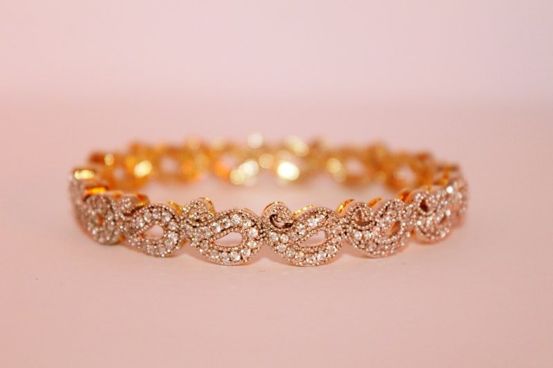 Bridal Gold Bangle Pair